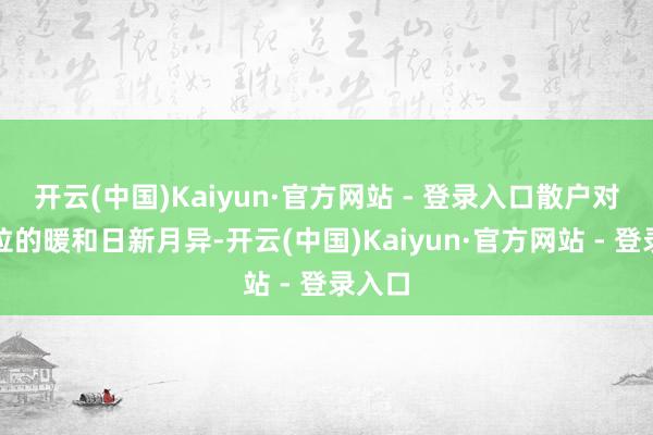 开云(中国)Kaiyun·官方网站 - 登录入口散户对特斯拉的暖和日新月异-开云(中国)Kaiyun·官方网站 - 登录入口