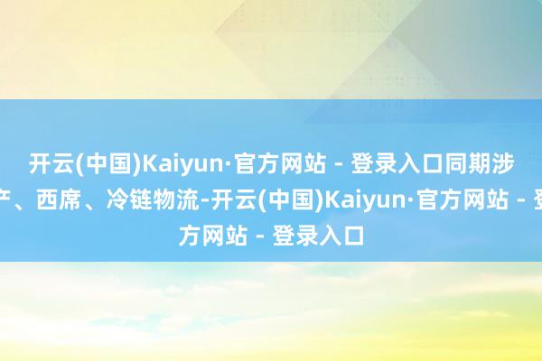 开云(中国)Kaiyun·官方网站 - 登录入口同期涉足房地产、西席、冷链物流-开云(中国)Kaiyun·官方网站 - 登录入口